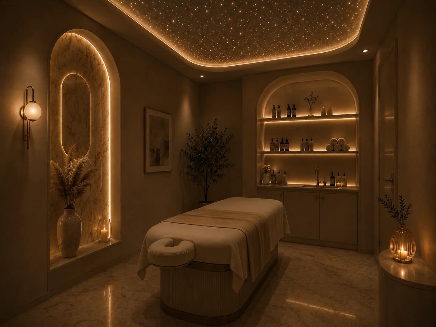 Sala de massagens e bem-estar