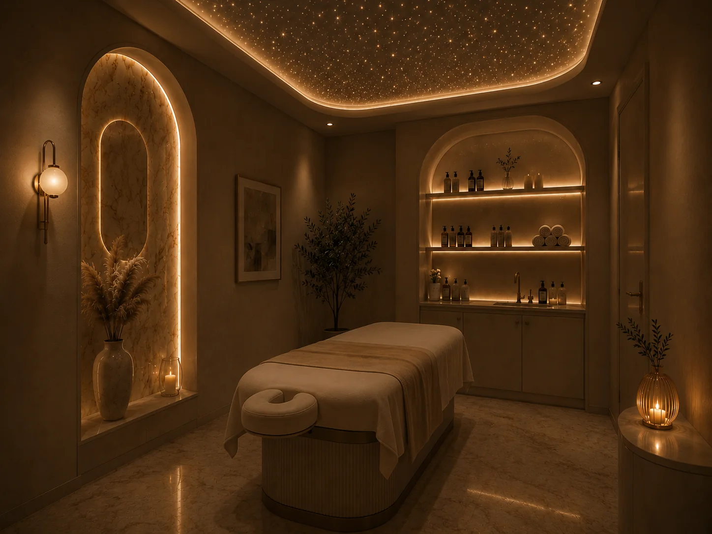 Sala de massagens e bem-estar